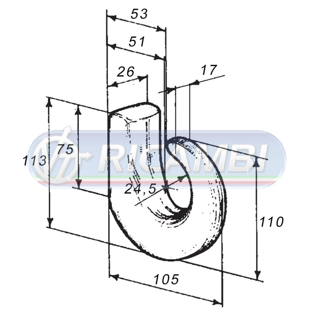 1 - GANCIO TRAINO DIAM.48