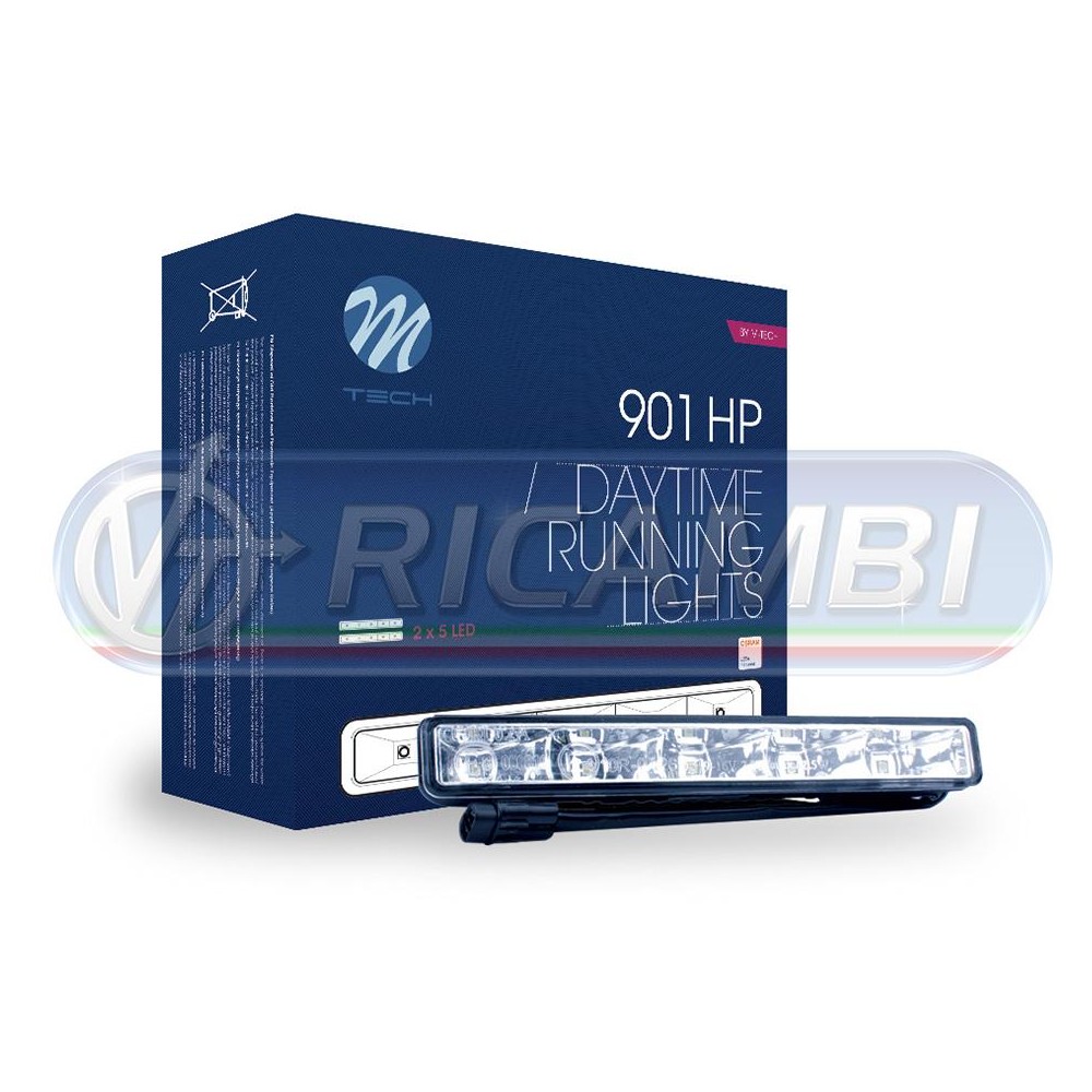 1 - FANALINO LUCE DIURNA A LED 9/32V OSRAM 5x1W