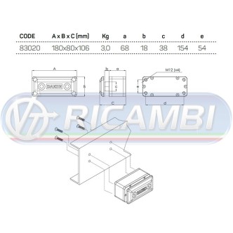 1 - TAMPONE PARACOLPI A MOLLE 180x80x105