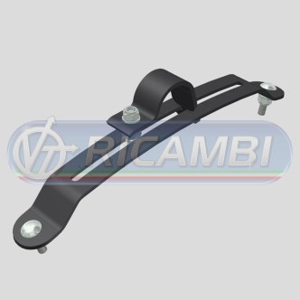 1 - STAFFA SUPP. PARAFANGO LAMIERA PESANTE VERNICIATA D.42 REG.