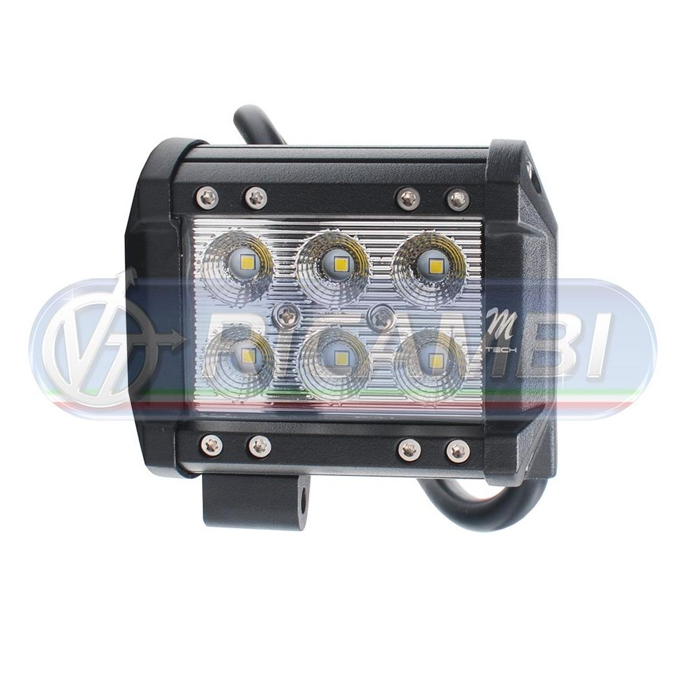 2 - FARETTO DA LAVORO RETTANGOLARE 6 LED 18W