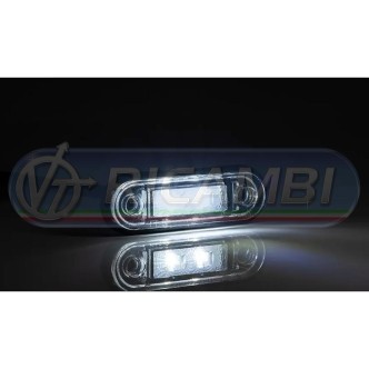 2 - FANALINO INGOMBRO A INCASSO 2 LED BIANCO