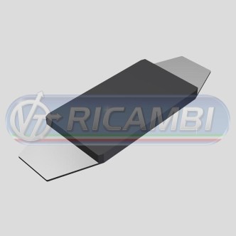 2 - TAMPONE PARACOLPI SU LAMIERA 330x112x16