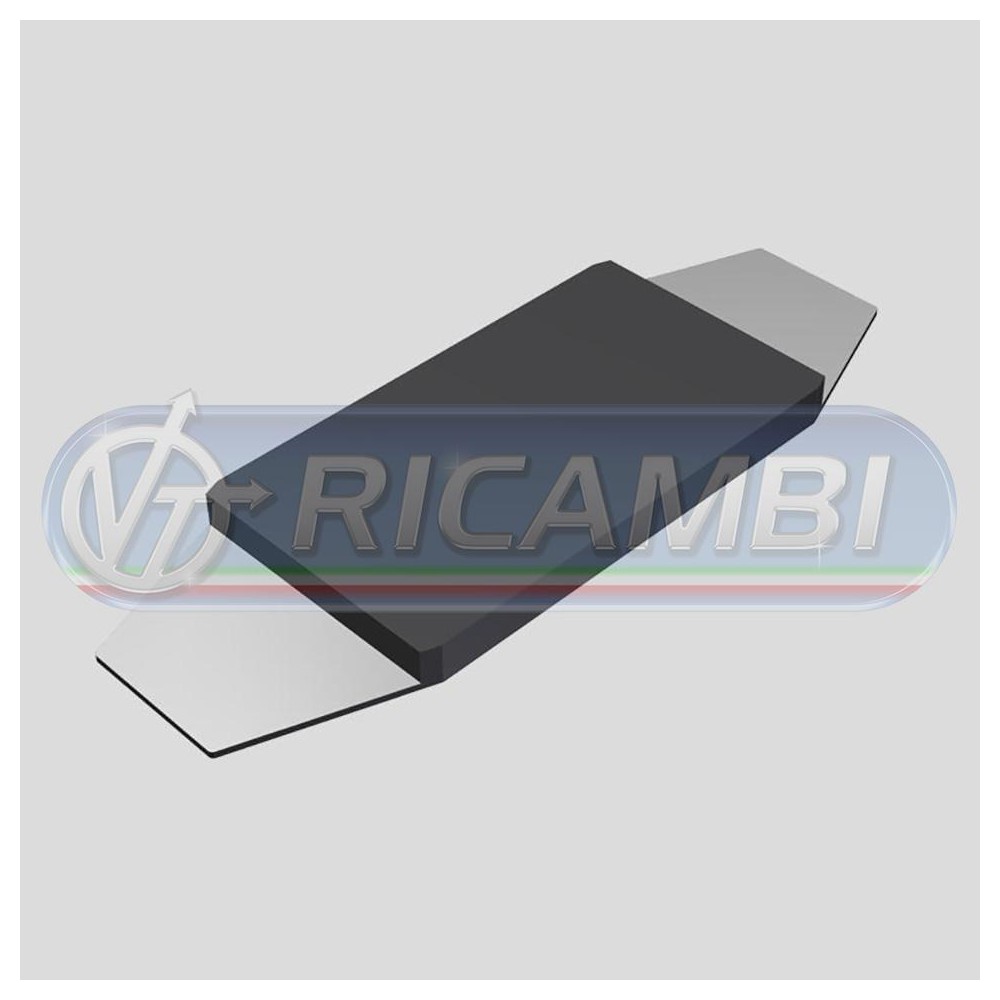 2 - TAMPONE PARACOLPI SU LAMIERA 330x112x16