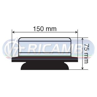 2 - LAMPADA ROTANTE LED MAGNETICA BASSA