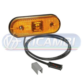 2 - FANALINO INGOMBRO 1 LED ARANCIO UNIPOINT 0,5 MT