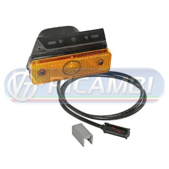 2 - FANALINO INGOMBRO 1 LED ARANCIO FLATPOINT I 0,5 MT C/STAFFA