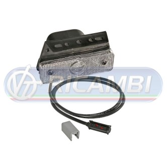 2 - FANALINO INGOMBRO 1 LED BIANCO FLATPOINT I 0,5 MT C/STAFFA