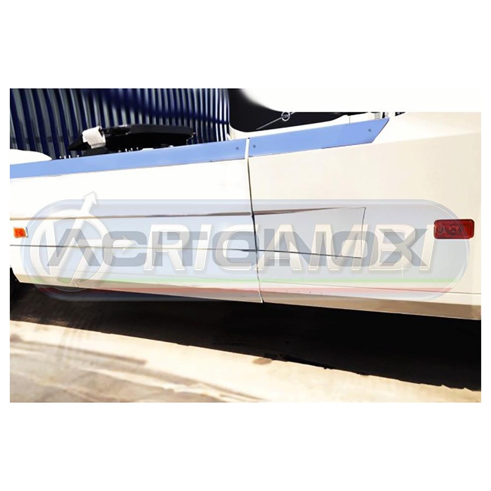 2 - COPRICARENA INOX VOLVO FH 4 EURO 6 C/BATTERIE LAT. SX IN COPPIA