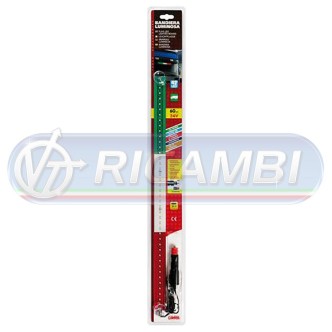 2 - BANDIERA LUMINOSA LED TRICOLORE 24V 42 LED 60 CM