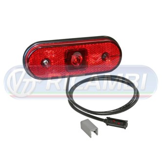 1 - FANALINO INGOMBRO 1 LED ROSSO UNIPOINT 0,5 MT