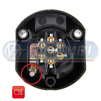 1 - PRESA 7 POLI (4 M + 3 F) PER COMANDO SPONDA