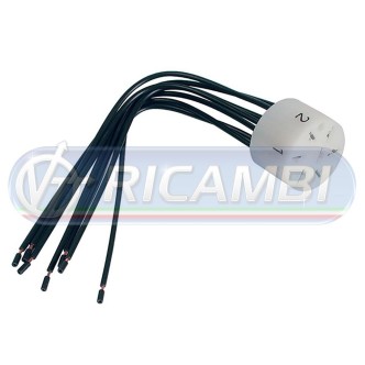 1 - BLOCCHETTO PER PRESE 7 POLI 24V C/CAVETTI