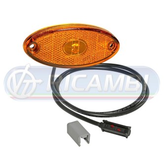 1 - FANALINO INGOMBRO 1 LED ARANCIO FLATPOINT II 0,5 MT