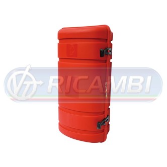 1 - PORTA ESTINTORE KG 6 ROSSO SLIM C/LOGO VT